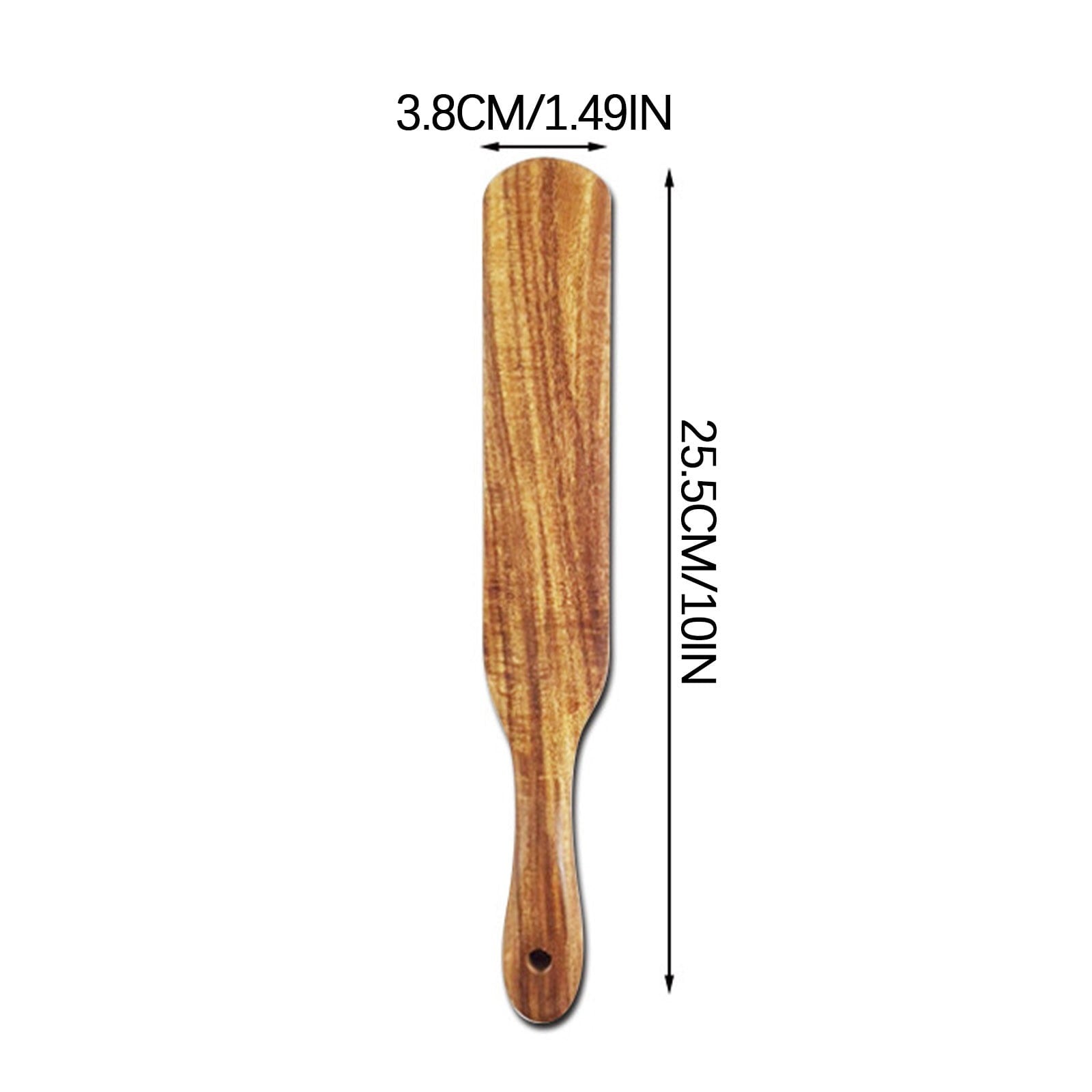 Kdkad Large Wooden Spoon, Wooden Spoon for Cooking, Large Wood Scoop Utensil, Kitchen Serving Scoop for Pot, Long Handle Spoon, Heavy Food Service Spoon, Mixing Spoon, Smooth Finish & Comfortable Grip As Show E