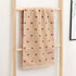 Kdkad Valentines Day Hand Towels, Red White Hearts Cotton Bathroom Towel, Valentines Day Decorative Absorbent Bath Towel for Drying Cleaning Cooking 13.4×29.5 in Coffee