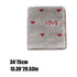 Kdkad Valentines Day Hand Towels, Red White Hearts Cotton Bathroom Towel, Valentines Day Decorative Absorbent Bath Towel for Drying Cleaning Cooking 13.4×29.5 in Gray