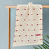 Kdkad Valentines Day Hand Towels, Red White Hearts Cotton Bathroom Towel, Valentines Day Decorative Absorbent Bath Towel for Drying Cleaning Cooking 13.4×29.5 in White