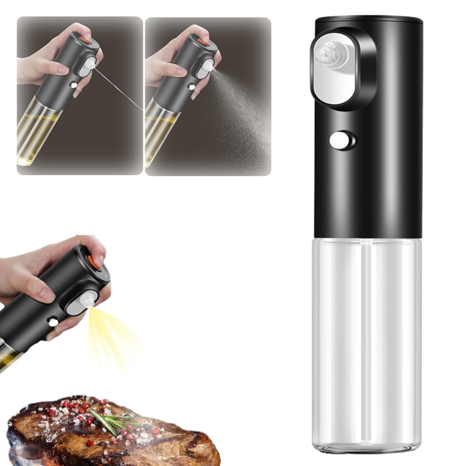 Darzheoy Electric Butter Sprayer, 7oz Popcorn Butter Dispenser, Continuous Spray with Portion Control, Oil Sprayer and Dispenser Cooking for Popcorn, Kitchen Gadgets White