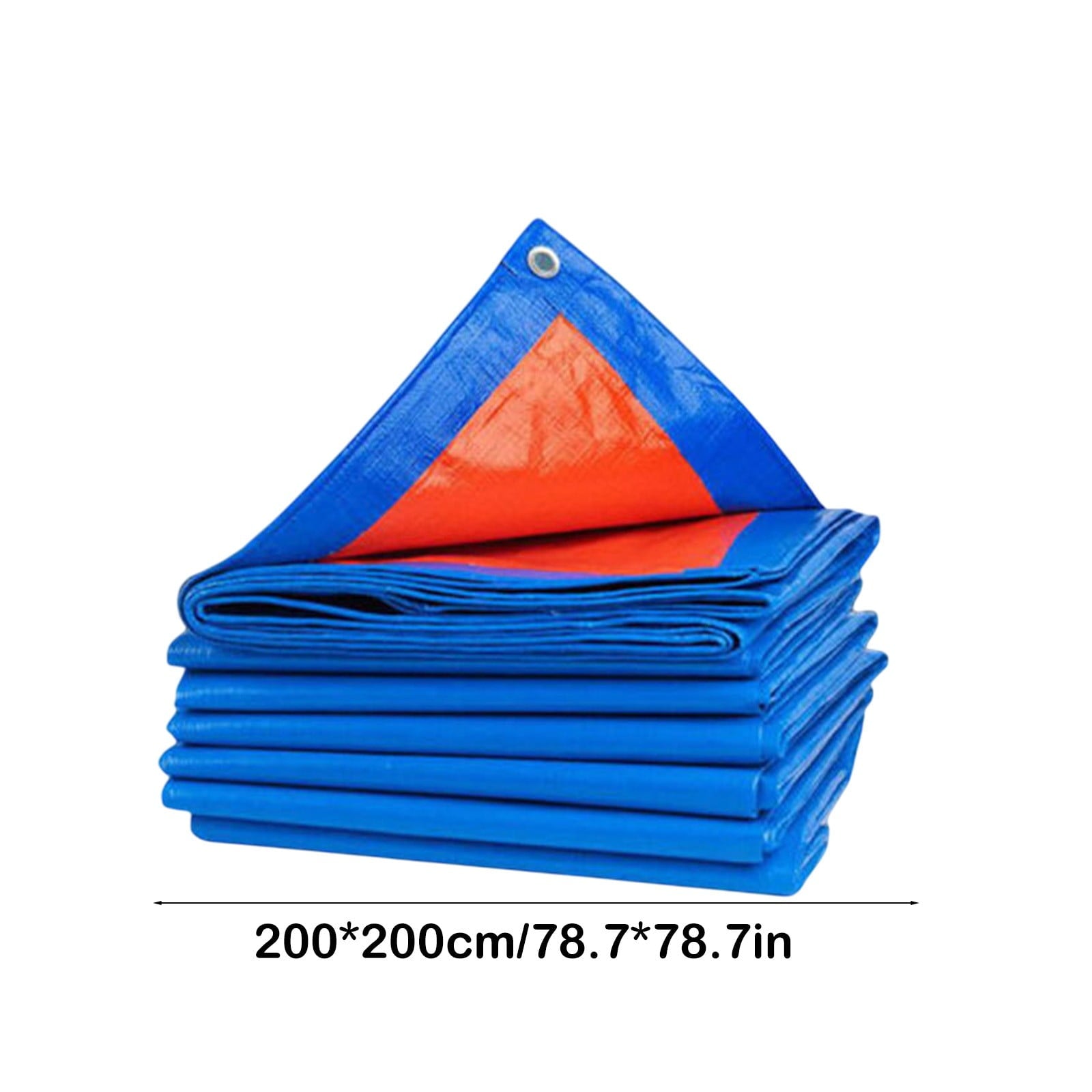 Darzheoy Heavy Duty Tarp Cover, Thick Tarps Waterproof Tear and Rip Proof UV Resistant Tarpaulin with Reinforced Grommets and Edges Blue