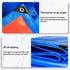 Darzheoy Heavy Duty Tarp Cover, Thick Tarps Waterproof Tear and Rip Proof UV Resistant Tarpaulin with Reinforced Grommets and Edges Blue