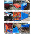 Darzheoy Heavy Duty Tarp Cover, Thick Tarps Waterproof Tear and Rip Proof UV Resistant Tarpaulin with Reinforced Grommets and Edges Blue