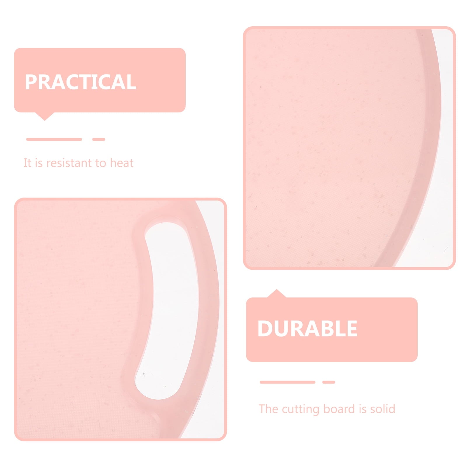 WHAMVOX Portable Round Cutting Board Odor- Cutting Mat for Food Prep and Cooking Use