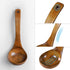 SKISUNO 1Set Soup Ladle Deep Soup Ladle Bamboo Material for Cooking and Serving Food 3.5 x 11 Inch