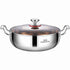 Darzheoy 316 Stainless Steel Hot Pot with Lid Large Pots for Cooking Thick Bottom Stew Soup Pots with Lid Stockpot for Pasta, Soup, Simmer Kitchens Appliances Multicolor