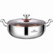 Darzheoy 316 Stainless Steel Hot Pot with Lid Large Pots for Cooking Thick Bottom Stew Soup Pots with Lid Stockpot for Pasta, Soup, Simmer Kitchens Appliances Multicolor