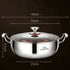 Darzheoy 316 Stainless Steel Hot Pot with Lid Large Pots for Cooking Thick Bottom Stew Soup Pots with Lid Stockpot for Pasta, Soup, Simmer Kitchens Appliances Multicolor