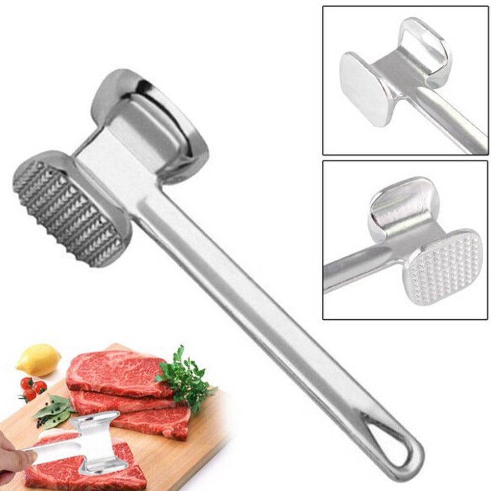 Lksixu Meat Pounder Flattener, Easy-Grip Meat Tenderizer, Stainless Steel Meat Mallet for Cooking, Meat Hammer, Chicken Tenderizer, Meat Smasher Utensil, Kitchen Mallet, Meat Masher Tool