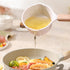 Chmadoxn Kitchen Supplies Saucepan Nonstick Pan Small Soup Pots for Cooking, Milk Pot Compatible for All Stoves, Milk Pan with Removeable Handle, Oven& Dishwasher Safe 3.34×2.16 in White