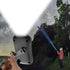 Chmadoxn Crank Flashlight, Emergency Rechargeable LED Flashlight, Portable Camping Light, Self Powered Rechargeable Flashlight for Outdoor Mountaineering Backpack Hiking As Show Black