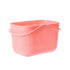 Chmadoxn Portable Shower Tote Plastic Storage Basket with Handle Box Organizer Bin for Bathroom, Pantry, Kitchen, College Dorm (11.22×7.09×7.09 inch) 11.22" x 7.09" x 7.09" Pink 1