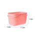 Chmadoxn Portable Shower Tote Plastic Storage Basket with Handle Box Organizer Bin for Bathroom, Pantry, Kitchen, College Dorm (11.22×7.09×7.09 inch) 11.22" x 7.09" x 7.09" Pink 1