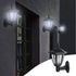 Darzheoy Solar Powered Wall Lanterns Outdoor, Dusk to Dawn Motion Sensor LED Sconce Lights Waterproof, Exterior Front Porch Security Lamps for Wall Mount Patio Fence Cold White Black