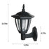 Darzheoy Solar Powered Wall Lanterns Outdoor, Dusk to Dawn Motion Sensor LED Sconce Lights Waterproof, Exterior Front Porch Security Lamps for Wall Mount Patio Fence Cold White Black