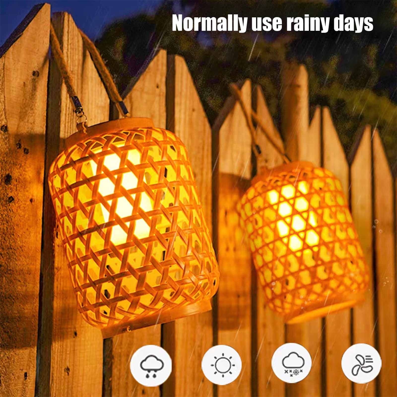Kdkad Solar Lanterns Outdoor Hanging Lantern Lights, Hollowed-Out Metal Decor Lantern, LED Decorative Garden Light - Delicate Garden Decoration For Patio(1pack)