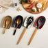 Ceremic Spoon Rest for Stove Top, Spoon Holder for Kitchen Counter, Coffee Spoon Rest, Cooking Utensil Rest for Ladles, Kitchen Decor, Housewarming Gifts, 1 pack (brown)