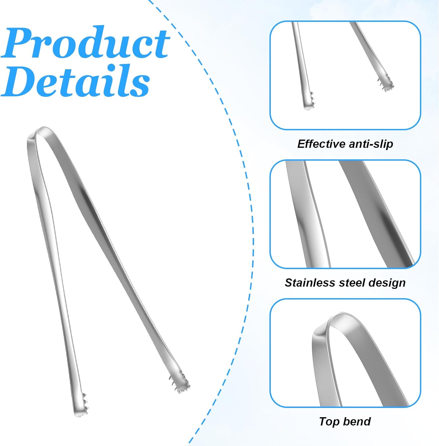 2PCS Egg Chalaza Removal Tool,Stainless Steel Tongs,Toothed Design Eggshell Fragment Membrane Remover Tong,Multipurpose Kitchen Tool for Cooking Food Cake Bakers Pastry Chefs