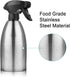Olive Oil Sprayer, Vinegar Sprayer Dispenser, Safety Exquisitely Stainless Steel Container Seasoning Kitchenware Tools for BBQ, Cooking, Frying and Grilling (17oz (500ML))