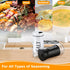 Salt and Pepper Shakers with Adjustable Pour Hole, Stainless Steel Salt Pepper Shaker Dispenser with Glass Bottom for Kitchen Cooking, RV, Camp, BBQ