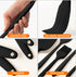 6 Pieces Food Grade Silicone Rubber Spatula Set for Baking, Cooking, and Mixing High Heat Resistant Non Stick Dishwasher Safe Heat Resistant Up to 600°F (Black)