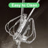 2 Pcs (10" & 12") Stainless Steel Semi-Automatic Whisk, Hand Push Rotary Blender, Hand Push Mixer Stirrer Tool for Cooking Kitchen Home Egg Milk