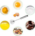 2 Pcs (10" & 12") Stainless Steel Semi-Automatic Whisk, Hand Push Rotary Blender, Hand Push Mixer Stirrer Tool for Cooking Kitchen Home Egg Milk