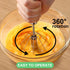 2 Pcs (10" & 12") Stainless Steel Semi-Automatic Whisk, Hand Push Rotary Blender, Hand Push Mixer Stirrer Tool for Cooking Kitchen Home Egg Milk
