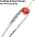 Seamless Tongs for Cooking, One-Piece Design, Durable Heat Resistant Stainless Steel Tongs for Kitchen, Grill, BBQ, Salad, Dishwasher Safe, Metal Tongs Set (12" & 9")