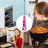 Multifunctional Kitchen Tongs Heat Resistant Anti-Scald Silicone Tips Food Tongs with Bottle Opener Stainless Steel Cooking Utensils for BBQ Salad Serving 1 Piece