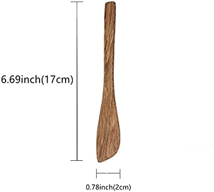 3-Piece Teak Kitchen Utensil Set Safe for Non-Stick Pans Heat Resistant Cooking Tools