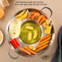 38cm Multifunctional Grill Pan with Double Handles - Silver - Suitable for Induction Gas and Barbecue - Camping Cooking Pan