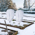 2 Pack Frost Protection Plant Covers White Frost Resistant Fabric Tree Cover with Drawstring Outdoor Greenhouse Winter Protection for Plants Shrubs Potted Plants