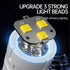 Rechargeable LED Torch - White - 1 Piece - Lightweight Portable Flashlight for Camping Backpacking Hiking