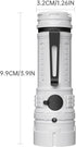 Rechargeable LED Torch - White - 1 Piece - Lightweight Portable Flashlight for Camping Backpacking Hiking