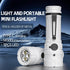 Rechargeable LED Torch - White - 1 Piece - Lightweight Portable Flashlight for Camping Backpacking Hiking