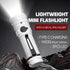 Rechargeable LED Torch - White - 1 Piece - Lightweight Portable Flashlight for Camping Backpacking Hiking