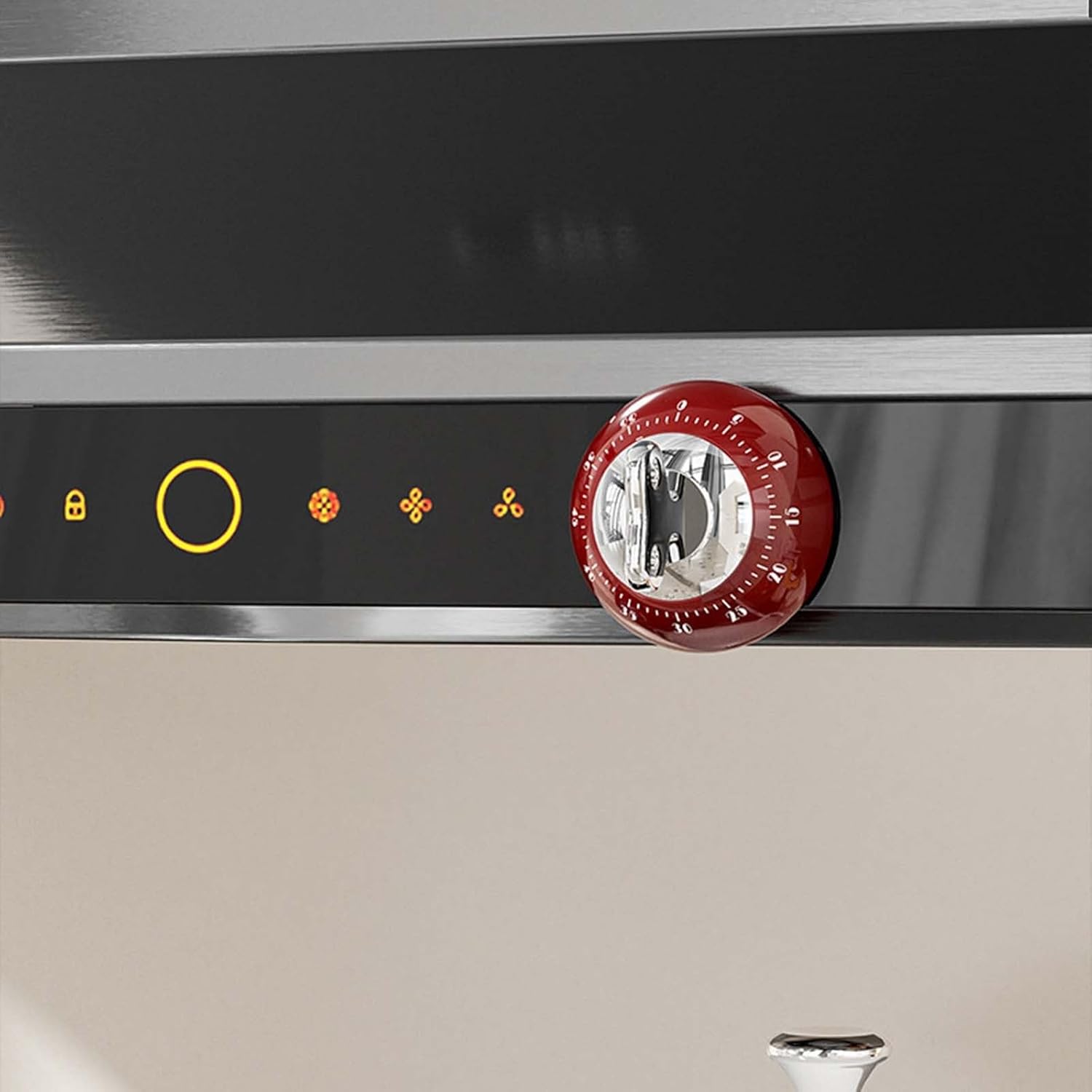 Magnetic Digital Kitchen Timer Red Countdown Timer Up to 60 Minutes Ideal for Cooking Office Tasks and Studying