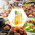 2-in-1 Olive Oil Spray & Pour Bottle 470ml Glass Dispenser for Cooking BBQ Kitchen
