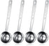 4 Pieces 2 Tablespoon Scoops with Long Handle, 30 ml Stainless Steel Measuring Spoon for Coffee Milk Fruit Powder, Loose Tea Dry, Spice Jar, Cooking Baking, and Other Dry Goods