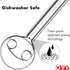Silicone Whisk & Danish Dough Whisk Set, 4-Piece Silicone Whisks & 9-Inch Dough Whisk for Cooking, Baking, and Mixing