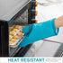 Silicone Oven Mitts- Heat Resistant Gloves with Soft Quilted Lining Oven Mitt Pot Holders for Cooking and BBQ, Teal, Mitt Set