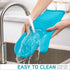 Silicone Oven Mitts- Heat Resistant Gloves with Soft Quilted Lining Oven Mitt Pot Holders for Cooking and BBQ, Teal, Mitt Set