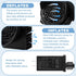 Landhoow Christmas Inflatable Replacement Fan Blower 12v 1.5a Air Blower Fan for Inflatables with 6 Adapter LED Lights Waterproof for Halloween Outdoor Yard Decorations