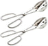 2-PACK Serving Tongs for Cooking Buffet Party Catering, Thickening Food Serving Cake Bread Kitchen Salad Tongs, Stainless Steel