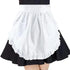 White apron - Waitress apron - Ladies - Waist apron - With two pockets - Half apron - Waitress - Server - Role play - Kitchen cooking restaurant coffee shop