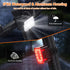 Bike light - IPX6 waterproof - Front and rear light - Rechargeable - Type-C charging port - 5+6 modes - Front and rear light combination - 300 lumens - Super bright - Night riding - Suitable for kids and adults - 106 g