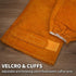 Cowhide arm protector with Velcro - Leather welding sleeve - Real cowhide arm protector - Welding sleeve - Suitable for welding work - Unisex - Heat resistant and flame retardant - Arm protection