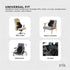 Orku Ergonomic Lumbar Cushion - Memory Foam Back Support Car Office Gaming Chair